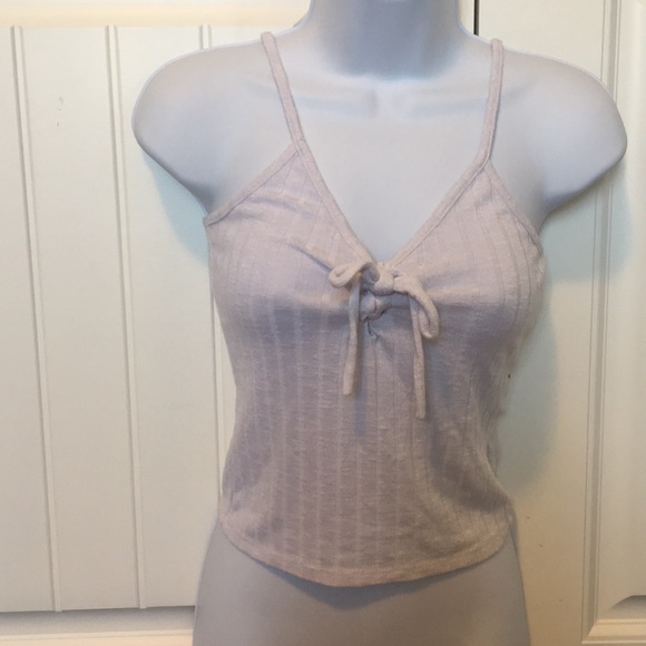 Cropped white tank top - Picture 1 of 3